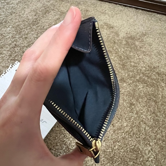 Coach Card Case Blue Leather - Picture 4 of 4